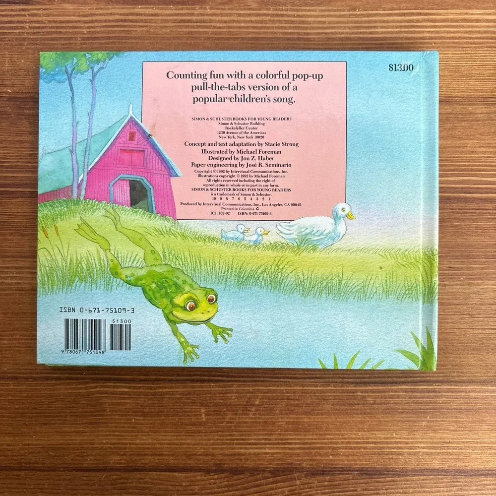 Over in the Meadow Pop-Up Book Michael Foreman HC Damaged Pop-Ups Counting